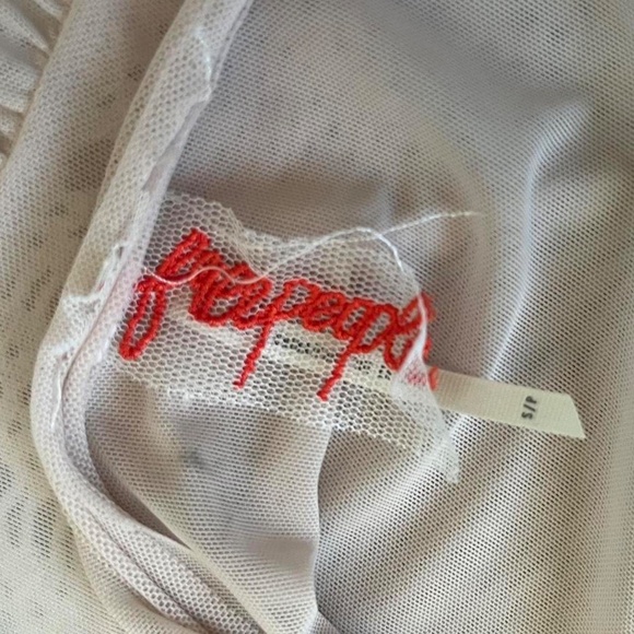 Free People Lucious lagoon web lace slip dress in white and pink - Picture 5 of 5